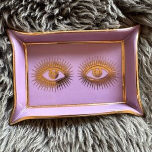 Jonathan Adler Muse Valet Tray gold eye
